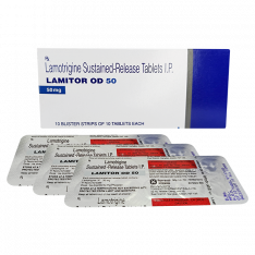 Ламотриджин 50мг (Ламиктал 50мг аналог) таблетки Lamitor OD №30 (3 блистера №10)
